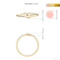 thumbnail image 6 of Angara Ring - Diamond Promise Ring for Women in 14K Yellow Gold - April Born Jewelry | 1.5mm Natural Diamond Heart Promise Ring (Ring Size = 8.5), 6 of 10