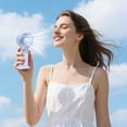 thumbnail image 4 of SIYTUAU Handheld Fan Mini Portable Rechargeable Cartoon Design Plastic For Women Travel Makeup Outdoor Indoor Use, 4 of 7