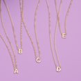 thumbnail image 5 of SZUL Women's 14K Solid Yellow Gold F Mini Initial Necklace, 5 of 5