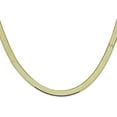 thumbnail image 2 of Avariah Diamonds Solid 10k Yellow Gold 5.7mm Silky Herringbone Chain - 24", 2 of 8