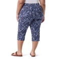 thumbnail image 4 of Gloria Vanderbilt Swan Series Women's Plus Amanda 5 Pocket Capri with Slit, Sizes 16W-24W, 4 of 5