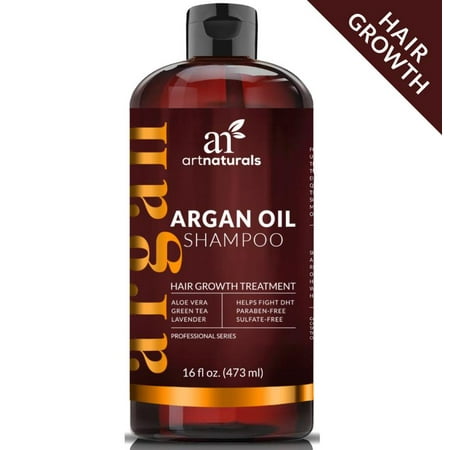 Argan Oil Regrowth Shampoo 16 oz - Hair Growth Treatment Fights DHT Sulfate (Best Thing To Use For Hair Growth)