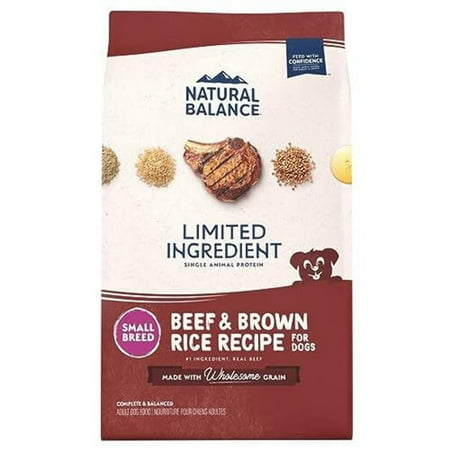 Natural Balance Pet Foods L.I.D. Small Breed Bites Dry Dog Food Beef Brown Rice 1ea/4 lb