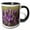 Black/White, variant on 3drose, Flowers Pretty Lavender, 15oz Mug