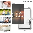 thumbnail image 3 of SKYSONIC Hand Towels Art Musical Notes 2 PCS, Cotton Bath Towels Drying Face Hands Body Thin Water Absorbent Lightweight Quickdry Washcloth for Bathroom Ktichen Travel Gym, 16"×28", 3 of 7