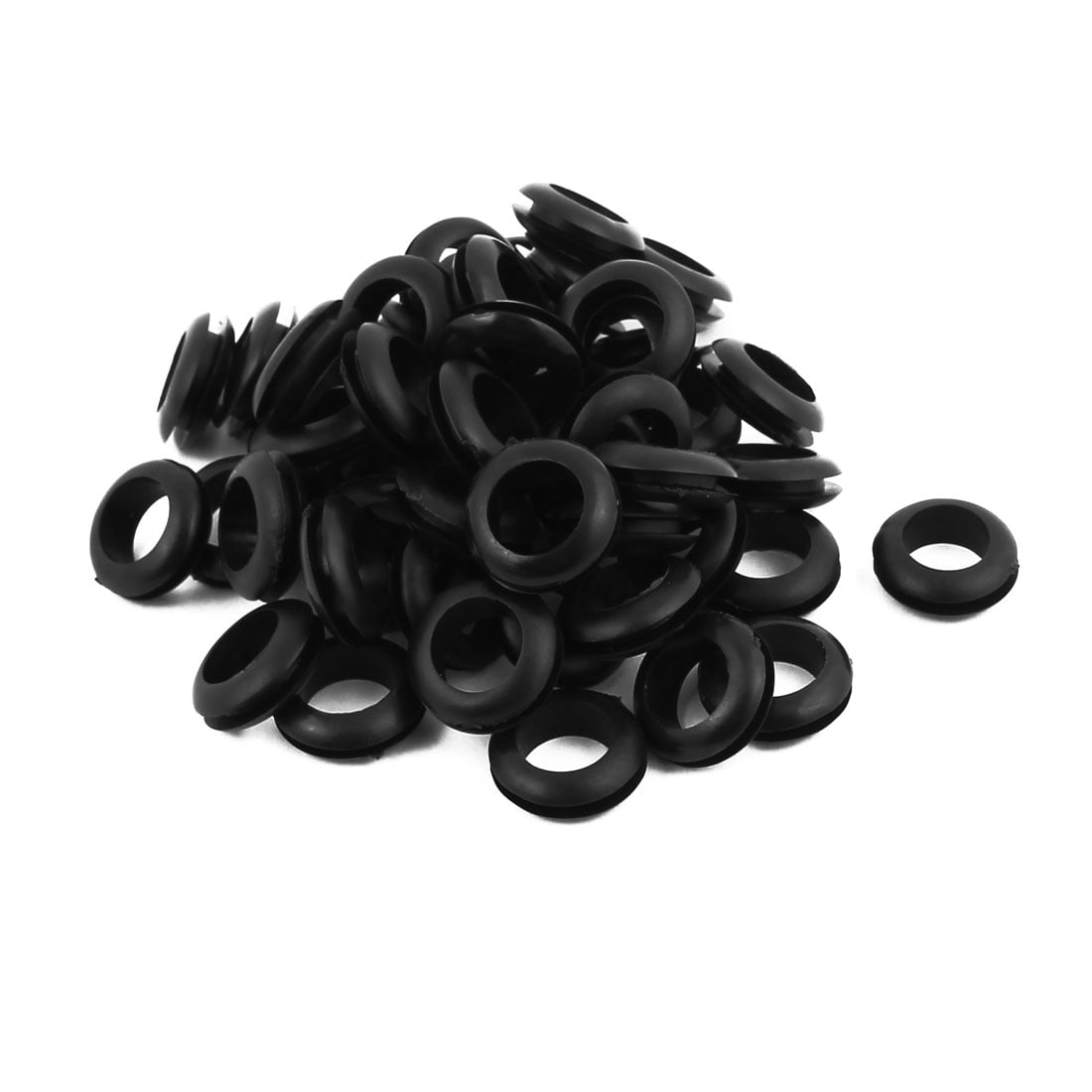 Electrical Firewall Rubber Double Sides Wire Grommets 12mm Inner Dia
