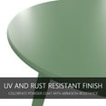 thumbnail image 3 of LIFERECORD Small Side Table – Indoor & Outdoor Steel Powder Coated Round Patio Table with Square Legs for Patio, Living Room, Bedroom, Green, 3 of 7