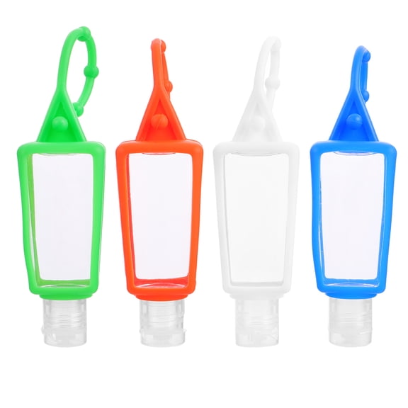 4 Pcs Contenants 30ML Bouteilles en Plastique Portables avec Couvercles Rotatifs