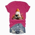 thumbnail image 5 of TOWED22 Halloween Teacher Shirts for Women Groovy Read More Books Ghost T-Shirt Short Sleeve Halloween Party Tee Tops(Hot Pink,L), 5 of 5