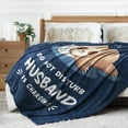 thumbnail image 4 of Funny Gifts for Husband Christmas, Husband Birthday Gift, Husbands is Charging Sloth Blanket, Anniversary Wedding Gifts for Husbands from Wife, Valentines Day Gift for Him, 4 of 7