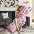 thumbnail image 5 of Farm Pig Body Pillow Cover 20x54 - Abstract Pig and Floral Design Vintage Aesthetic - Cozy Breathable Full Body Pillow Protector with Zipper, 5 of 5
