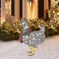 thumbnail image 1 of Pollo iluminado con bufanda, decoración navideña, adornos navideños. Sailing Electrónica, 1 of 5