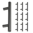 thumbnail image 1 of 10 Pack 5 Inch Cabinet Pulls Matte Black Stainless Steel Kitchen Cupboard Handles Cabinet Handles 5 Inch Length, 3 Inch Hole Center, 1 of 9