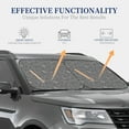 thumbnail image 7 of Picia Funny Chicken 2 Piece Car Windshield Sun Shade Foldable | Foldable Sun Shield for Front Window Blocks UV Rays and Keeps Your Vehicle Cool-Medium, 7 of 7