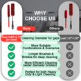 thumbnail image 2 of Fitosy Car Wheel Rim Tire Brush Set, Detailing Wash Kit, Long Soft Detail Brushes Accessories Tool for Automotive Cleaning Wheels, Interior,Exterior,Dirty Tires, 2 of 7