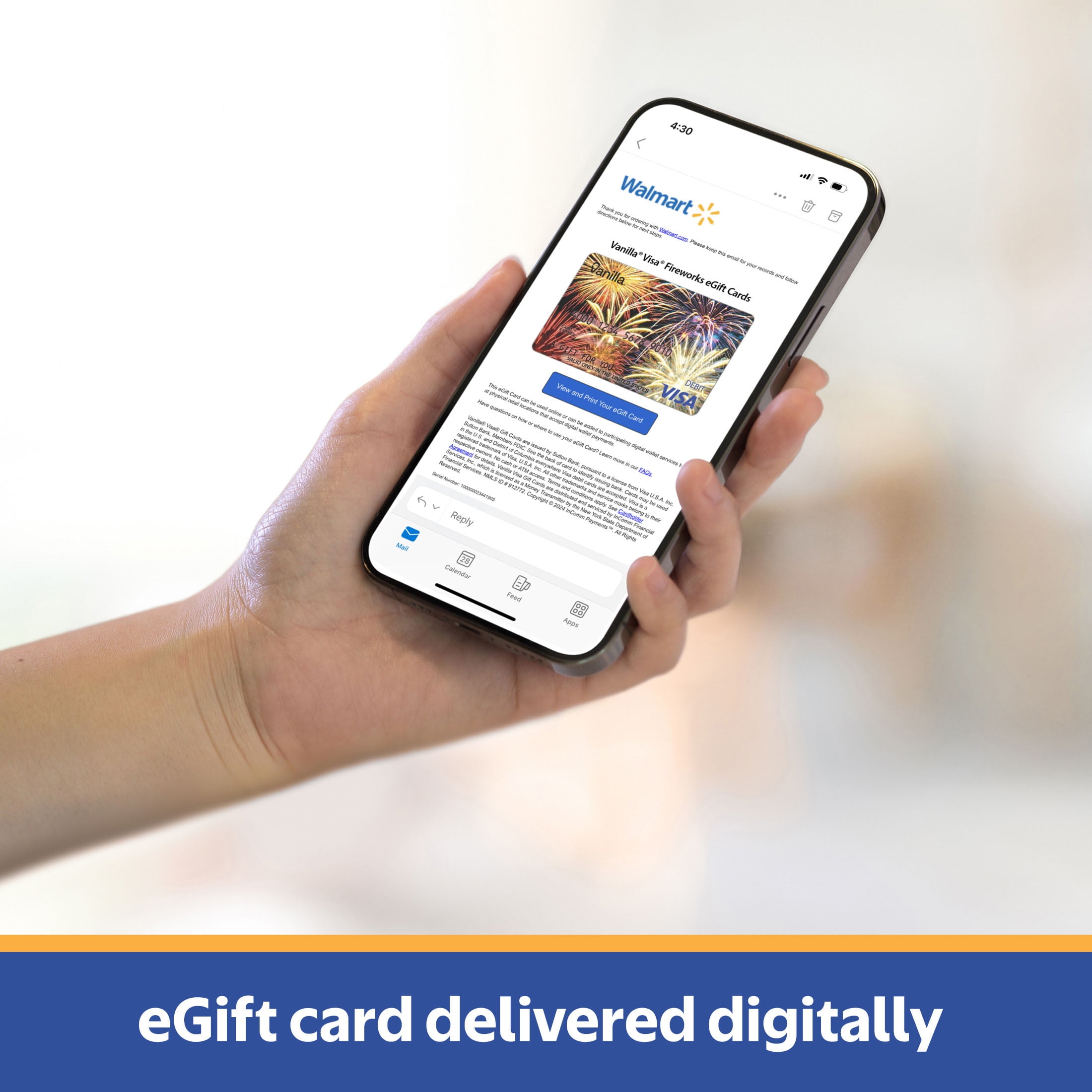 Vanilla® Visa® $20-$500 Fireworks eGift Card (Plus $6.84 Purchase Fee) [Email Delivery]