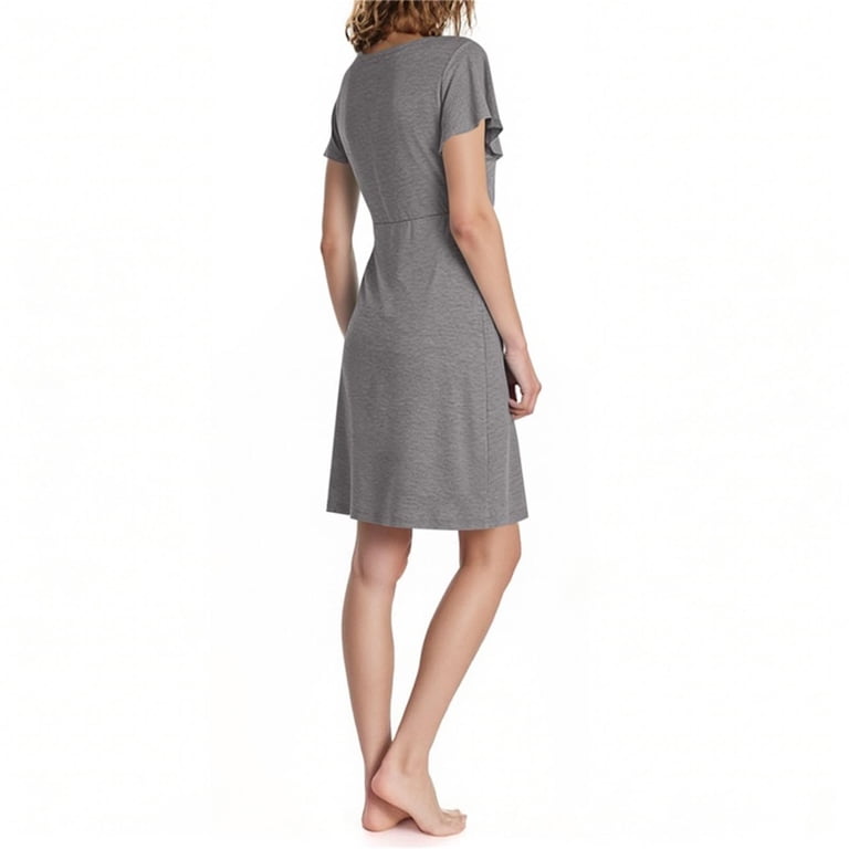 knee length dresses for ladies Black Nursing Maxi Dress – Under The Pump Nursingwear main image 1