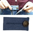 thumbnail image 3 of Extensor De Pantalones De Mezclilla 2 Ganchos De Botón Extensores De Cintura Elástica Azul Sunnimix Extensor de botón de pantalón, 3 of 6