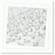 Gemstone Glitz - Clear Acrylic Ice Rocks for Vase Filler & Table Centerpiece Decor - Small Diamond Crystal Gems - Iridescent Home Decorations - 13oz