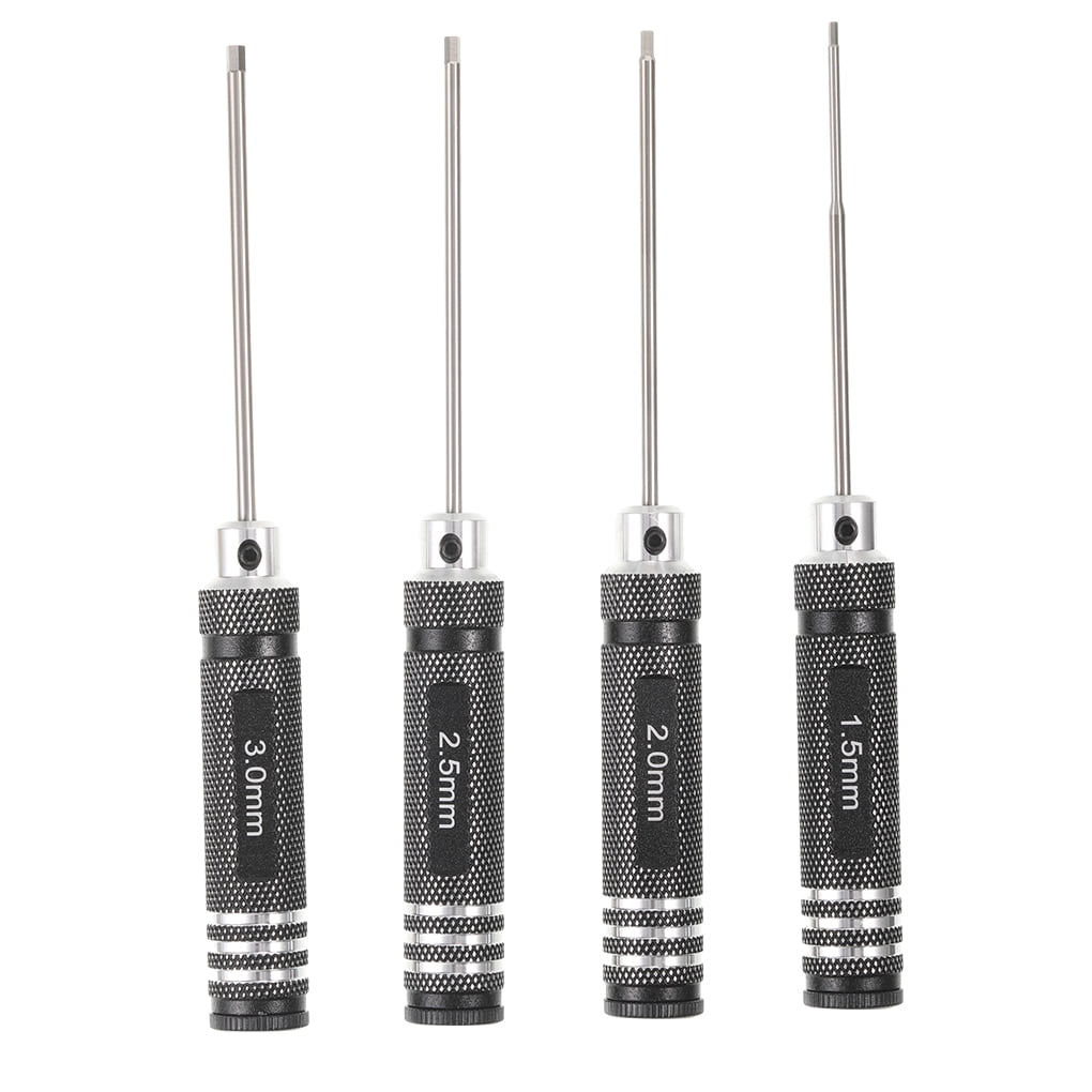 ZheElen 4pack/lot Screwdriver Tools - High Hardness High Wear Resistance Easy To Screw Driver Set black 1Set