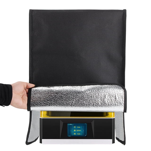 Tignapoo Étui de Protection pour Imprimantes en Résine LCD de 8,9 Pouces, Résistant à la Lumière, Insonorisant, Résistant au Feu, Résistant aux Hautes Températures, Installation Rapide et Rangement Pliable, Convient à la Plupart des Imprimantes 3D Incluant