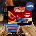 thumbnail image 2 of – All-Natural Fire Starters for Campfires, Fire Pits, BBQs & Fireplaces – Long Burning, Weather-Resistant, Non-Toxic & Easy to Light | 40 Pack, 2 of 6