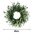 thumbnail image 6 of 15.75'' Olive Wreath: Elegant All-Season Decor For Home & Weddings, 6 of 8
