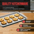 thumbnail image 3 of Bakken Swiss Cookie Sheet 3 Piece Set - Non-Stick, Stackable Baking Pans, Deluxe Ceramic Coating – Dishwasher Safe - for Home Baking, 3 of 6