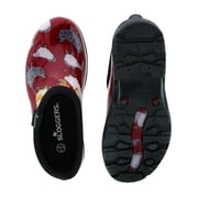 Sloggers Waterproof Garden Shoe for Women – Outdoor Slip-On Rain and Garden Clogs with Premium Comfort Support Insole, (Original Chicken Red), (Size 9)