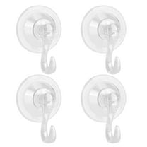 Suction Cup Hooks, 4 Pack eZAKKA Clear Reusable Waterproof Suction Hooks for Window Glass Hooks Towel Bath towel Christmas Wreath Hanger