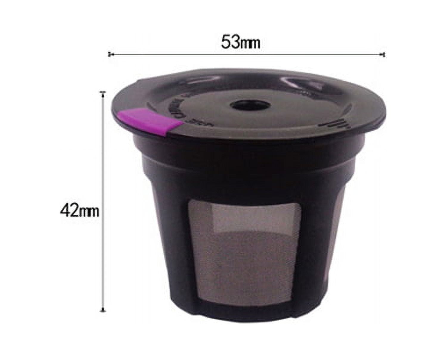 Reusable K Cups for Keurig, Universal Refillable Coffee Filters for Single Serve Coffee Maker, 3-Pack of Reusable Pods, Black