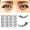 Cat Eye-Cross|16mm, variant on Short False Eyelashes Natural Look Wispy Strip Lashes Pack 11mm 12Pairs Small Lashes 3d Mink Eyelashes Reusable Lightweight Short Natural Eyelashes