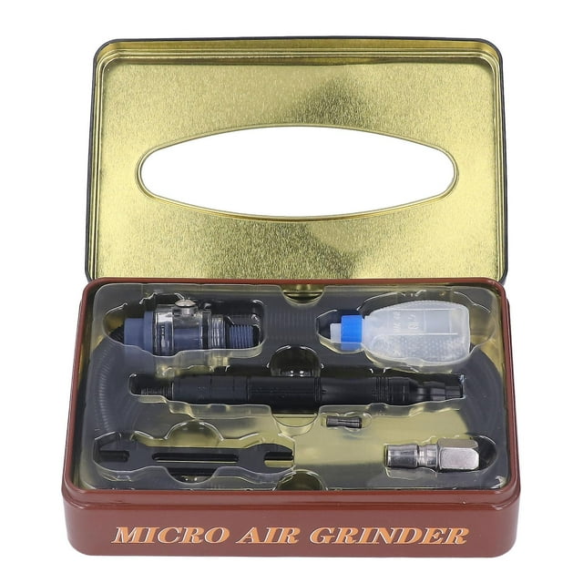 1/4in Air Die Grinder Kit High Speed Pneumatic Grinding Pen Handheld Polishing Engraving Tool