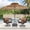 Brown, variant on Autlaycil Patio Furniture Set 5 Pieces, Beige Outdoor Swivel Rocking Chairs Set, 9ft Tiki Patio Umbrella with Base Garden Conversation Bistro Sets for Porch, Pool, Backyard