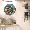 thumbnail image 6 of Metal Hanging Wind Spinners & Chimes for Yard & Garden - Festive Snowflake Design with Colorful Ornaments & Cozy Glow, 6 of 6
