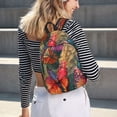 thumbnail image 5 of Disketp Butterflies On Rocky Cliff print Canvas Backpack Lightweight Travel Daypack Student Rucksack Laptop Backpack-Medium, 5 of 5