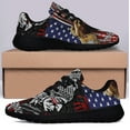 thumbnail image 3 of Indigenous Native American flag Shoes Sneakers for Women Men Black Size 8.5, 3 of 7