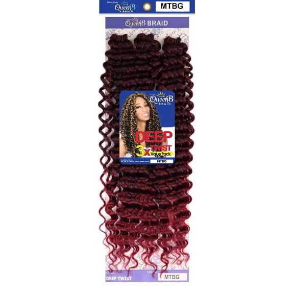 QueenB Braid 3X Deep Twist Value Pack - MTBG