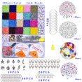 thumbnail image 1 of 9200 Uds Diy 3mm plano redondo Heishi cuentas de arcilla polimérica Kit para hacer joyería pulsera collar Earri, 1 of 4