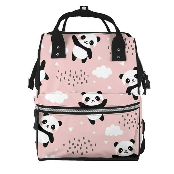 Easygdp Panda para Bolsa de Bebé de Gran Capacidad con Múltiples Bolsillos, Bolsa de Pañales para Padres, Bolsa de Viaje Organizada y Elegante