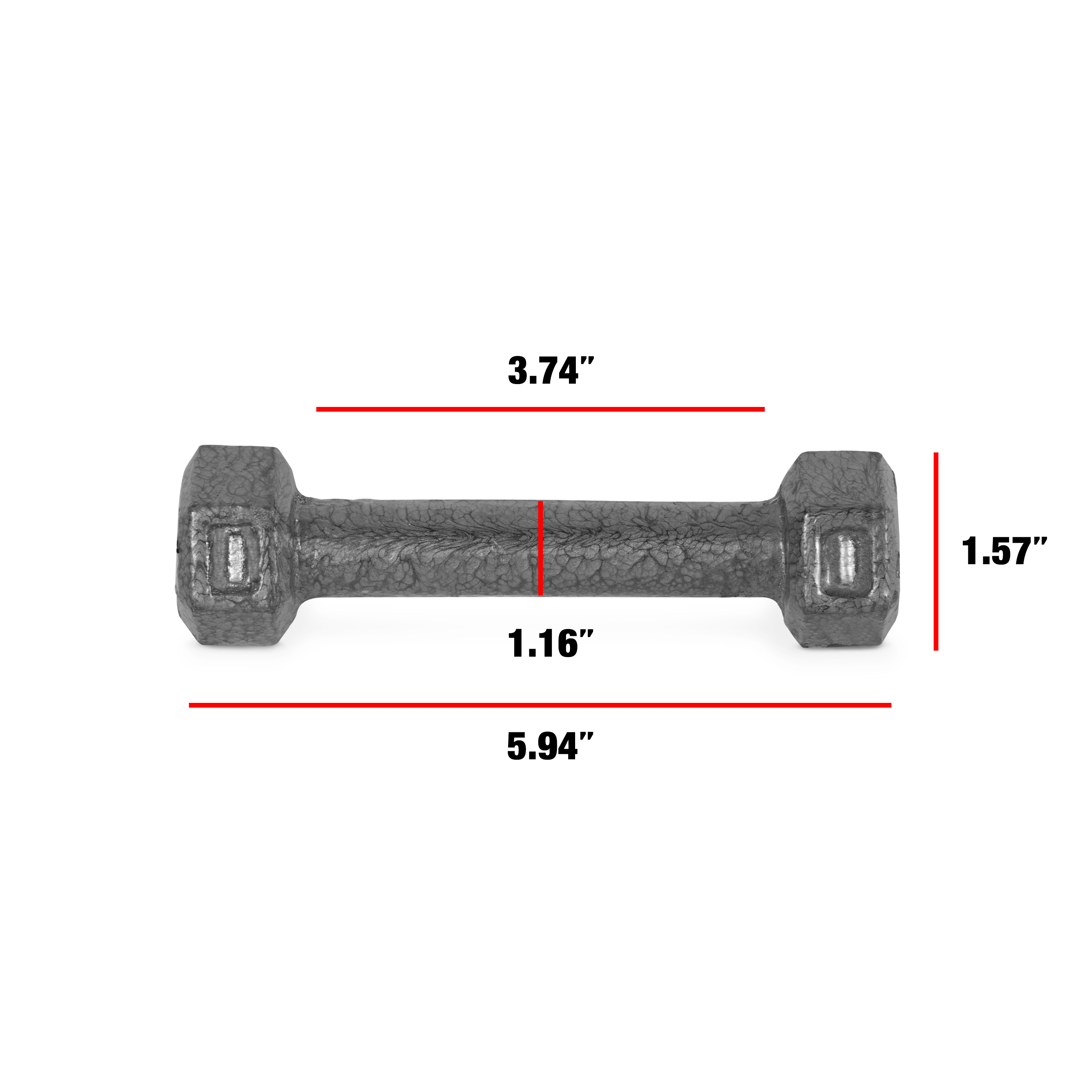 CAP Barbell 1lb Cast Iron Hex Dumbbell, Single - image 3 of 6