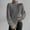 78#Gray, variant on Jumpers High Neck Tops for Women Plus Size Knitted Sweater Long Sleeve Athletic Tops Jumper Pullove Neck Casual Plain Oversized Sweater
