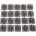 thumbnail image 2 of Hinge Furniture Accessories Jewelry Boxes Decorative Hinge Furniture Fittings for Cabinets 2518mm 10Pcs Antique Cabinet Hinges Rugged and Practical Workmanship (Color : Red Copper), 2 of 6