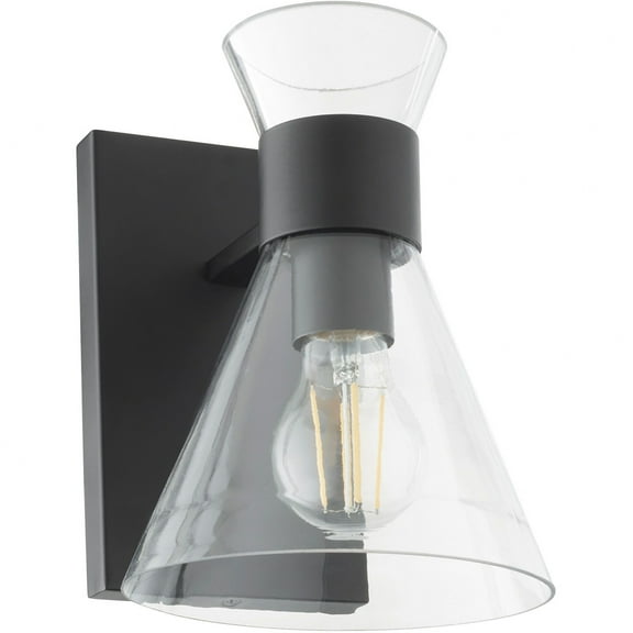 5119-1-259 Quorum Lighting Beldar - 1 Light Wall Mount-8.5 Inches Tall and 6.75 Inches Wide-Matte Black Finish