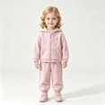 thumbnail image 4 of Gunia Toddler Girls Hoodie And Sweatpants 2 Piece Athletic Outfits Set Tracksuit Fall Winter Clothes,Size 1-5 Years, 4 of 4