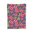 thumbnail image 1 of XMXY Fleece Throw Blanket for Couch, Colourful Simple Flowers Lightweight Plush Fuzzy Cozy Soft Bed Blankets and Throws for Sofa, 50"x40" inches, 1 of 8