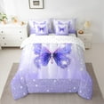 thumbnail image 2 of Castle Fairy Bling Glitter Butterfly 7-Piece Bedding Comforter Set for Kids Girls Women,Dreamy Princess King Bedding Sets,Abstract Splash Ultra Soft Bed Sheets,Luxury Bedroom Decor, 2 of 8