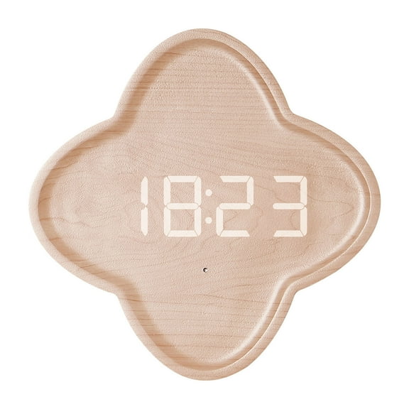 LED Digital Wall Clock Power Nordic Wall Clock Simple Flower Clock for Living Room Bedroom Wall Decoration