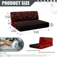 thumbnail image 7 of Uorisanigo Red Heart RV Sofa Seat Cover Replacement Camper Dinette Cushion Covers Washable 2-Piece Set Sofa Furniture Protector Camper Decor for RV Camper Car Bench Seats, 7 of 7
