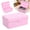 Pink - No Buckle, variant on Threns Metal Box with Lid,Metal Storage Box for Valuables Cash Jewelry,Multi-Functional Storage Container with Lid,Portable and Convenient,7.87x5.12x3.15 Inches